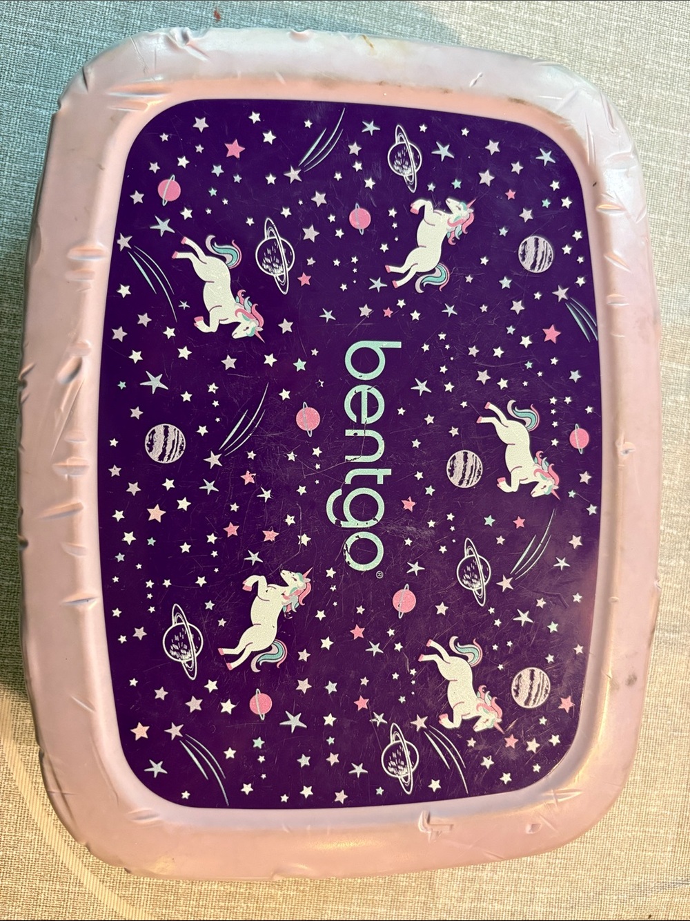 Bentgo Unicorn Space Kids Lunchbox - Purple & Pink